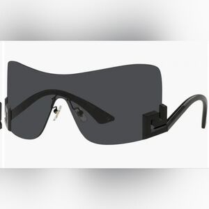 Versace 40mm Irregular Shield Sunglasses